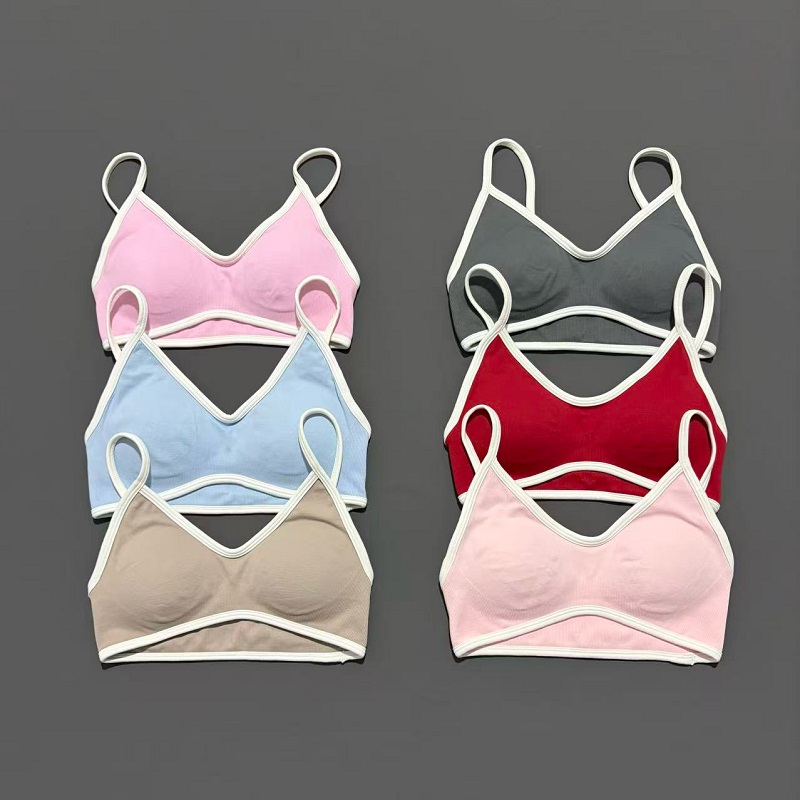 Pilates Yoga Clothes - Sutiã esportivo feminino ajustável, suporte alto,