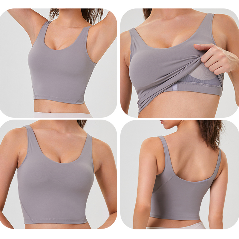 Pilates Yoga Clothes - Mulheres yoga colete treino pilates activewear