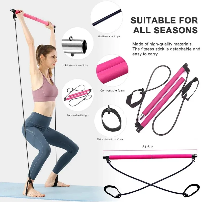 Barra de Pilates Multifunciona - Pilates Yoga Combined avaliação e preço