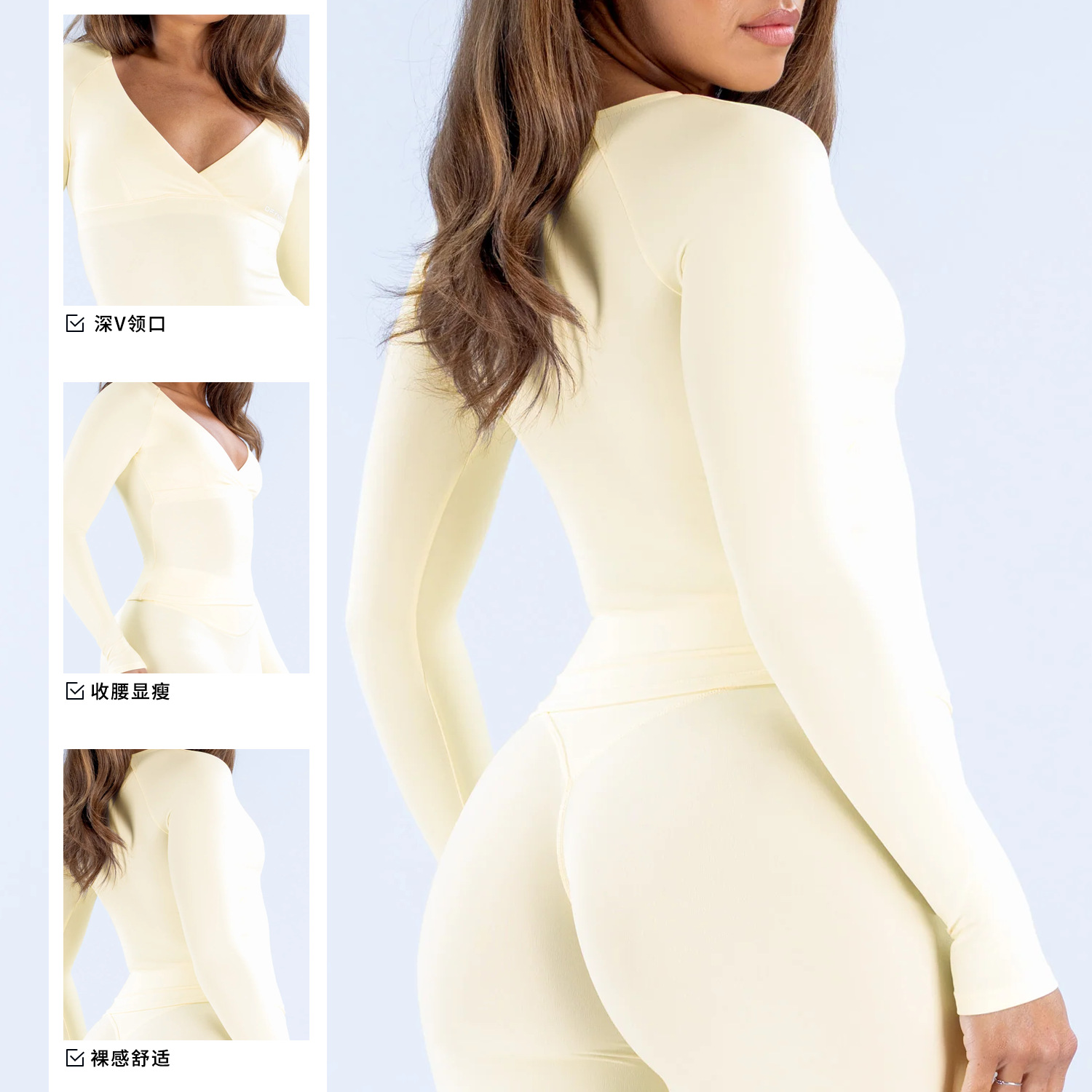 Nova blusa esportiva de manga  - Pilates Yoga Wrap Top avaliação e preço
