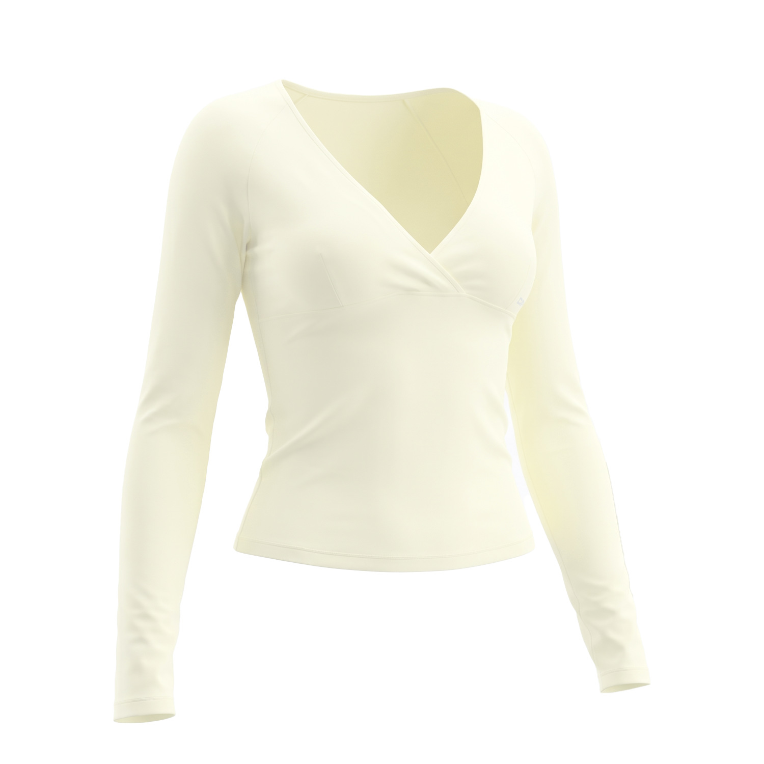 Nova blusa esportiva de manga  - Pilates Yoga Wrap Top avaliação e preço