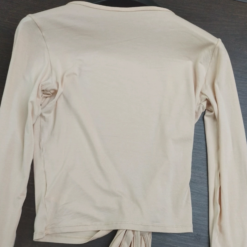 Camisetas Cropped Femininas Se - Pilates Yoga Wrap Top avaliação e preço
