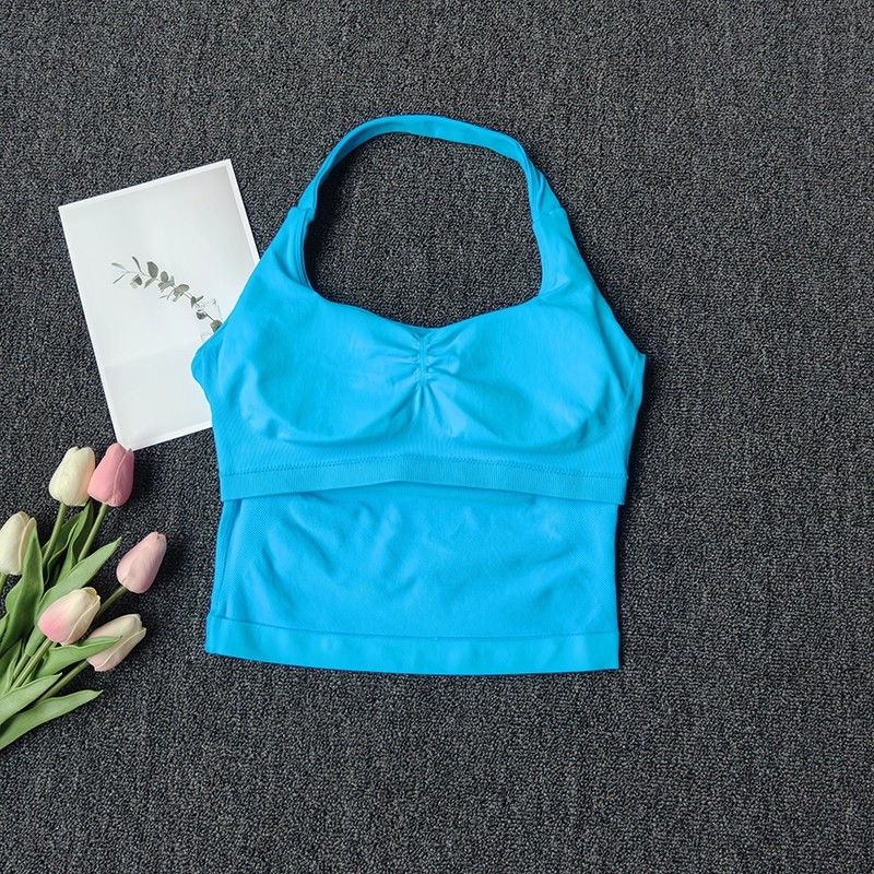 Feminino sem costura halter su - Pilates Yoga Jacket avaliação e preço