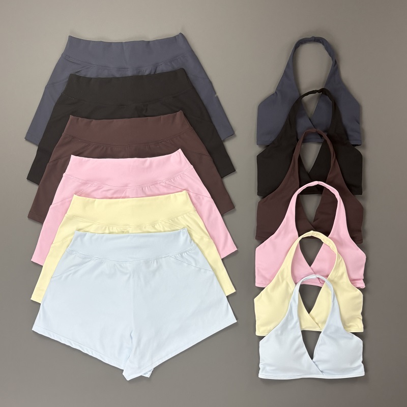Conjunto de Shorts de Treino F - Pilates Yoga Clothes avaliação e preço