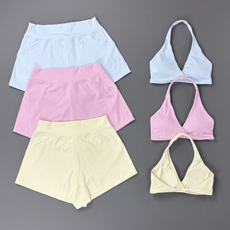 Conjunto de Shorts de Treino F - Pilates Yoga Clothes avaliação e preço