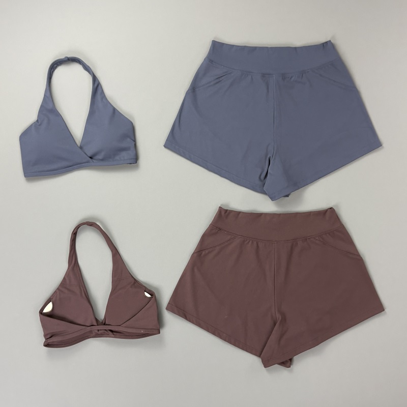 Conjunto de Shorts de Treino F - Pilates Yoga Clothes avaliação e preço