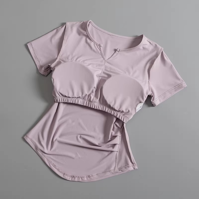 Camiseta de Yoga Feminina com  - Pilates Yoga Wrap Top avaliação e preço