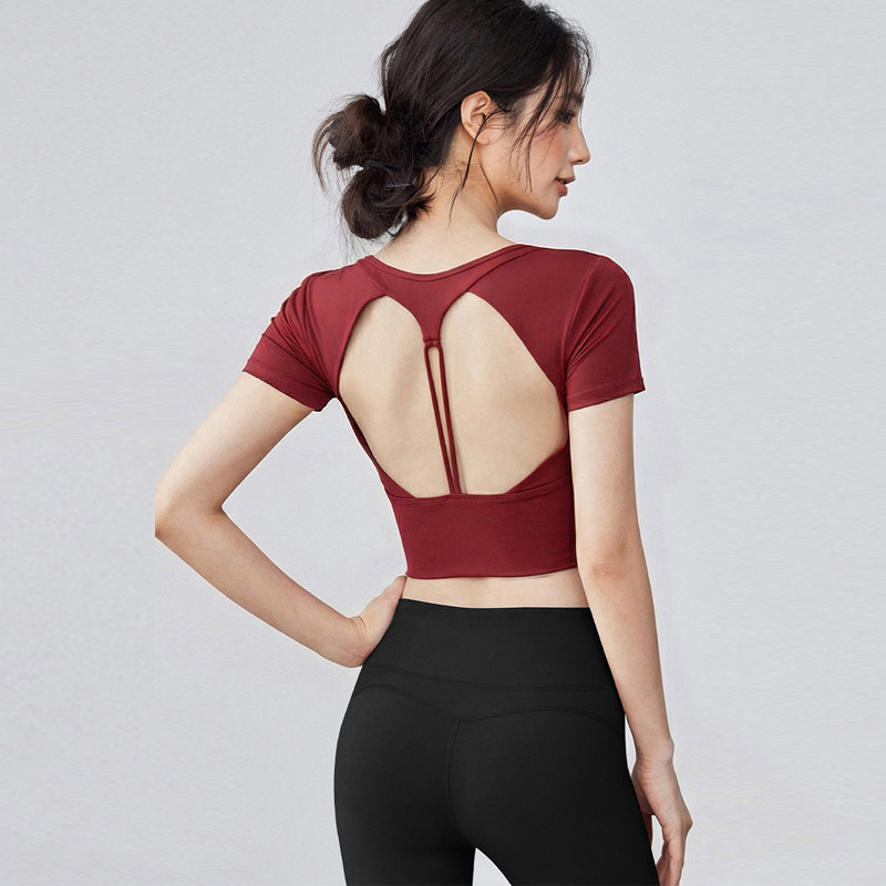 Camiseta de Yoga Feminina para - Pilates Yoga Wrap Top avaliação e preço