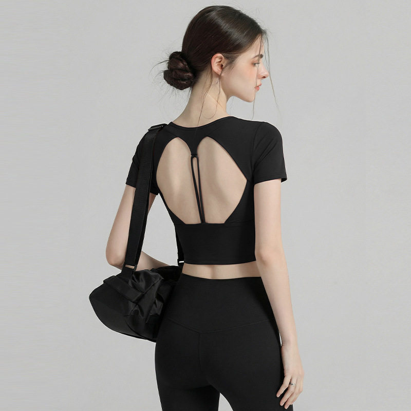 Camiseta de Yoga Feminina para - Pilates Yoga Wrap Top avaliação e preço