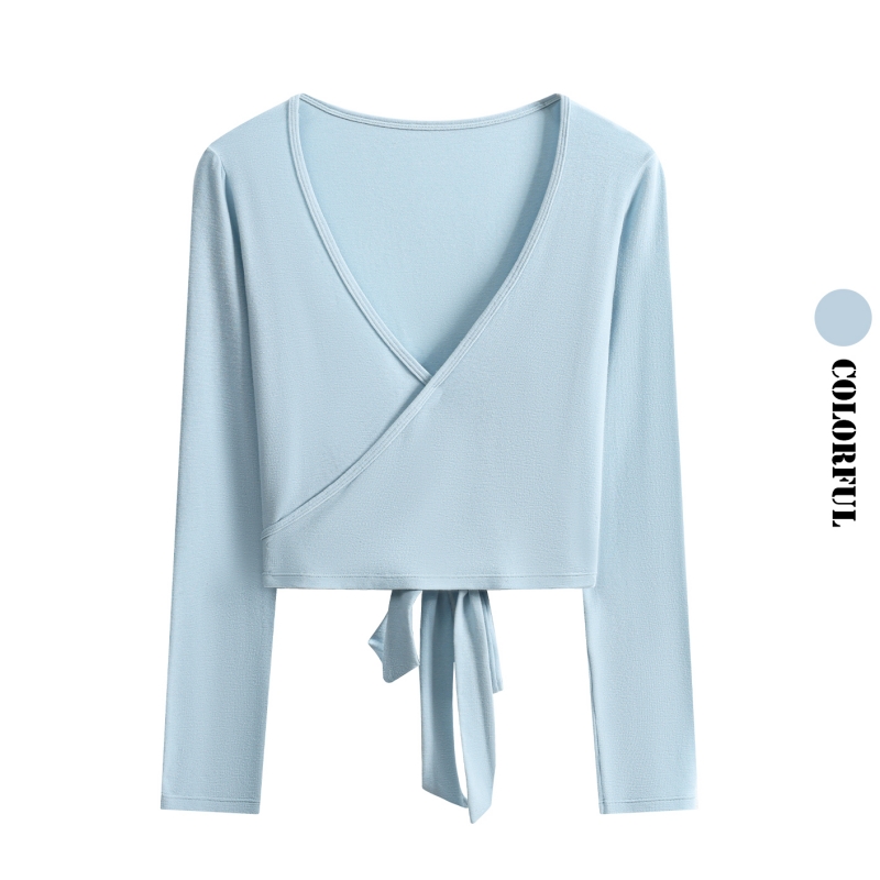 Camiseta de Yoga DRUR de Manga - Pilates Yoga Wrap Top avaliação e preço