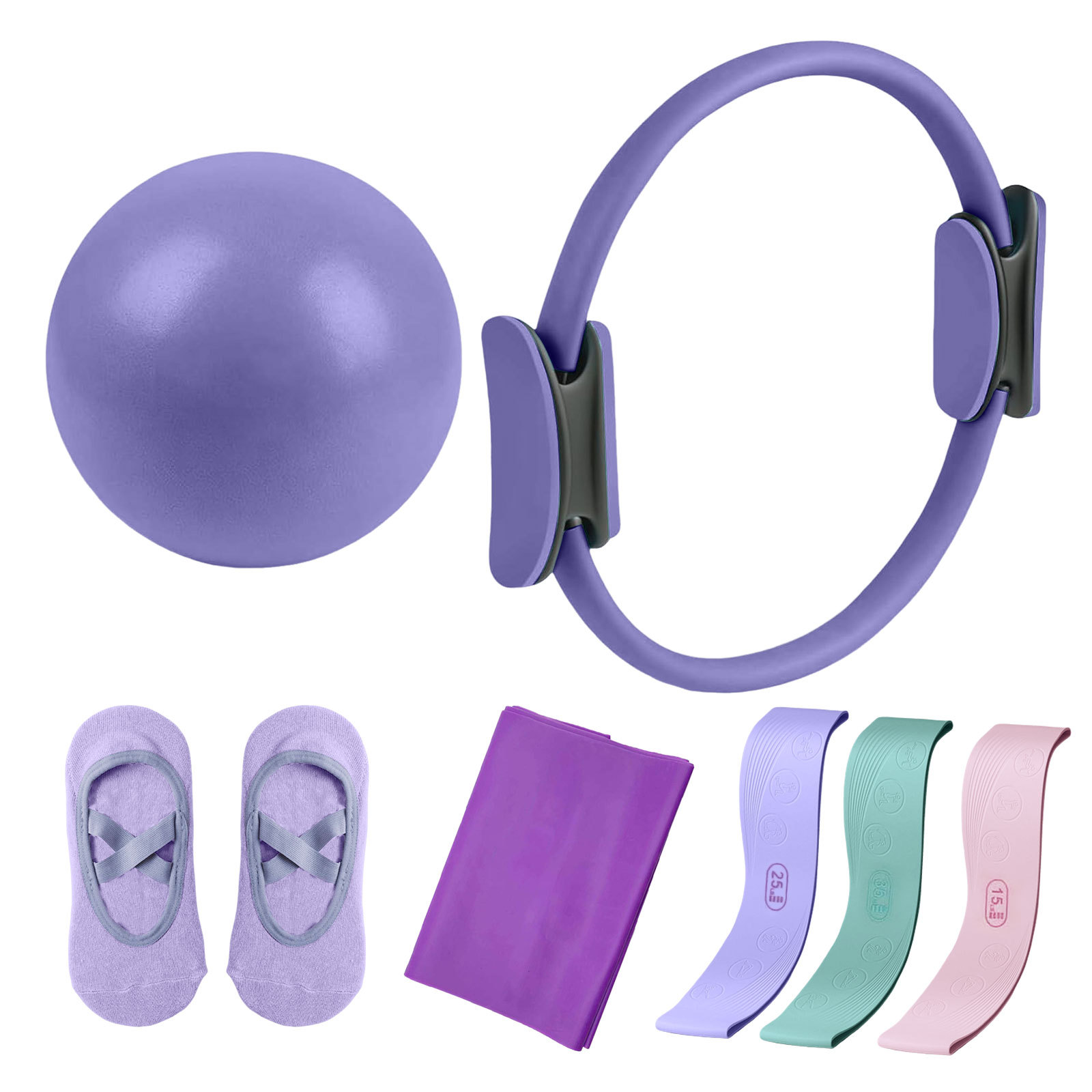 Conjunto de 7 Peças para Pilat - Pilates Yoga Combined avaliação e preço