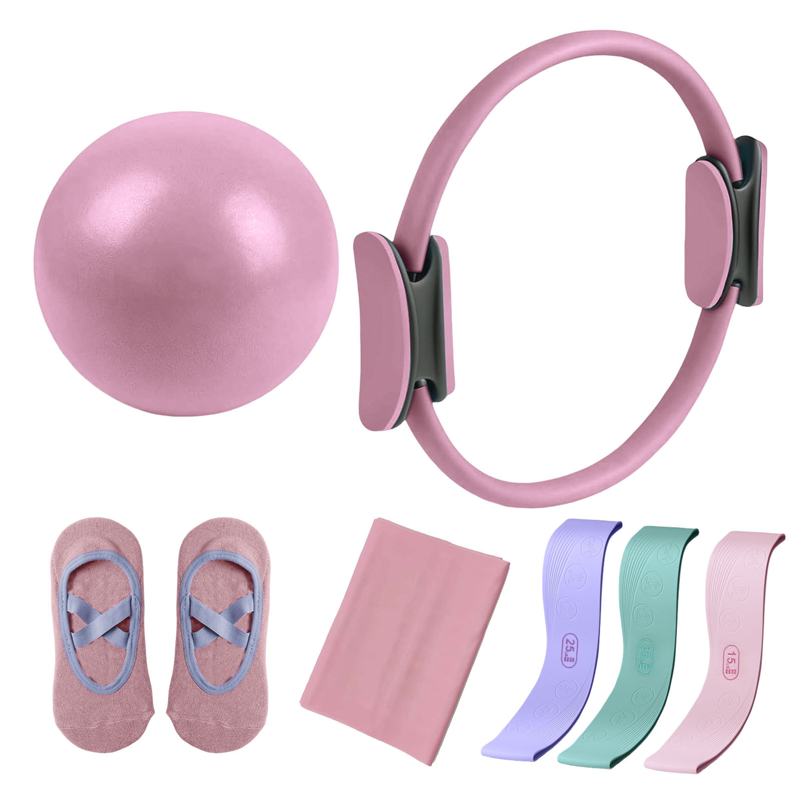 Conjunto de 7 Peças para Pilat - Pilates Yoga Combined avaliação e preço