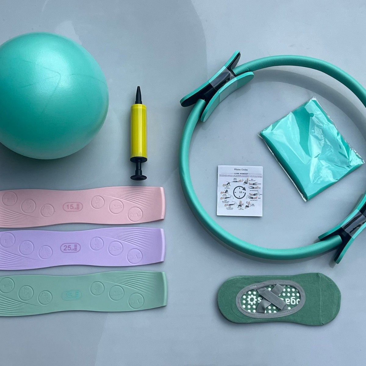 Conjunto de 7 Peças para Pilat - Pilates Yoga Combined avaliação e preço
